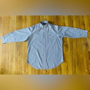 Ralph Lauren Blue Plaid Button Down Shirt